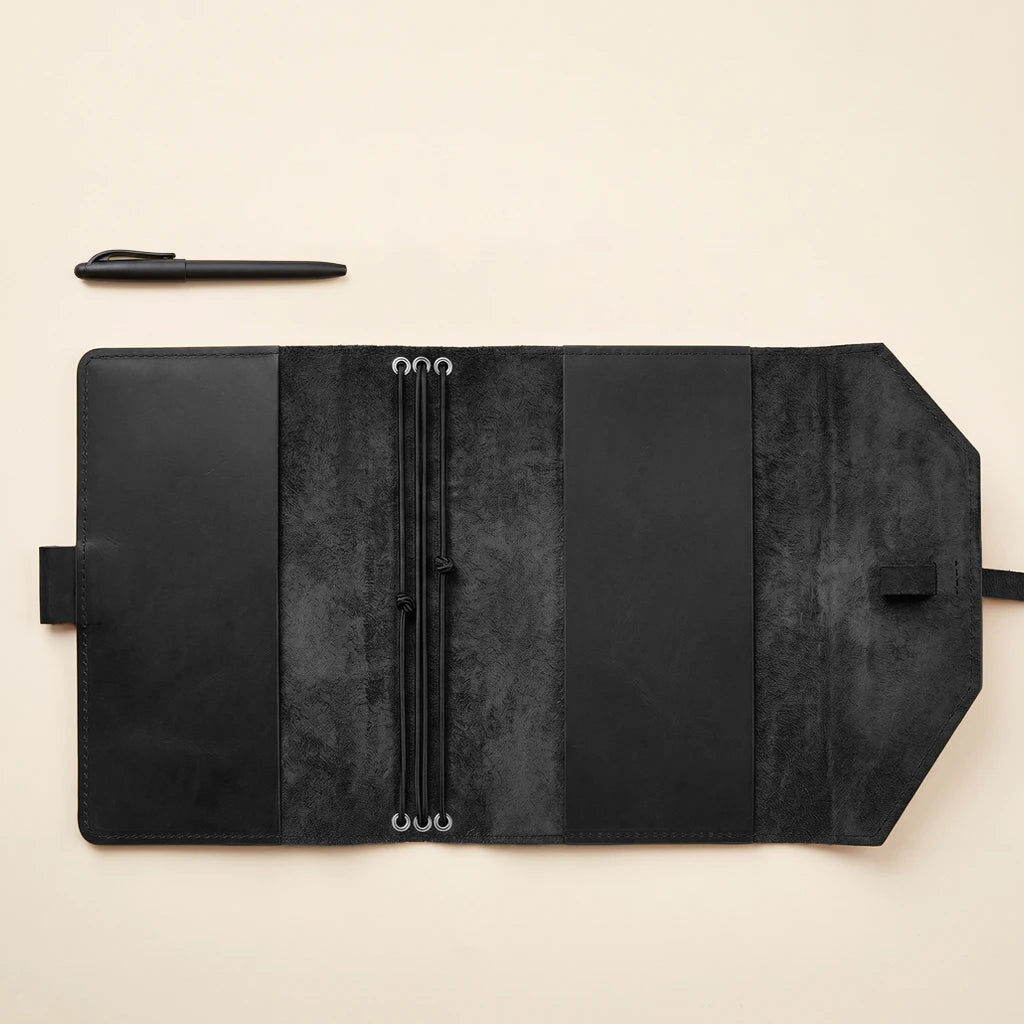 Leather notebook companion designed for writers, students, and professionals.