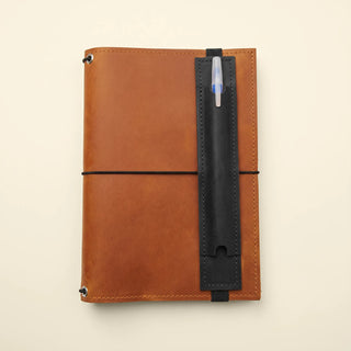 Leather Notebook Pen Holder Scribe