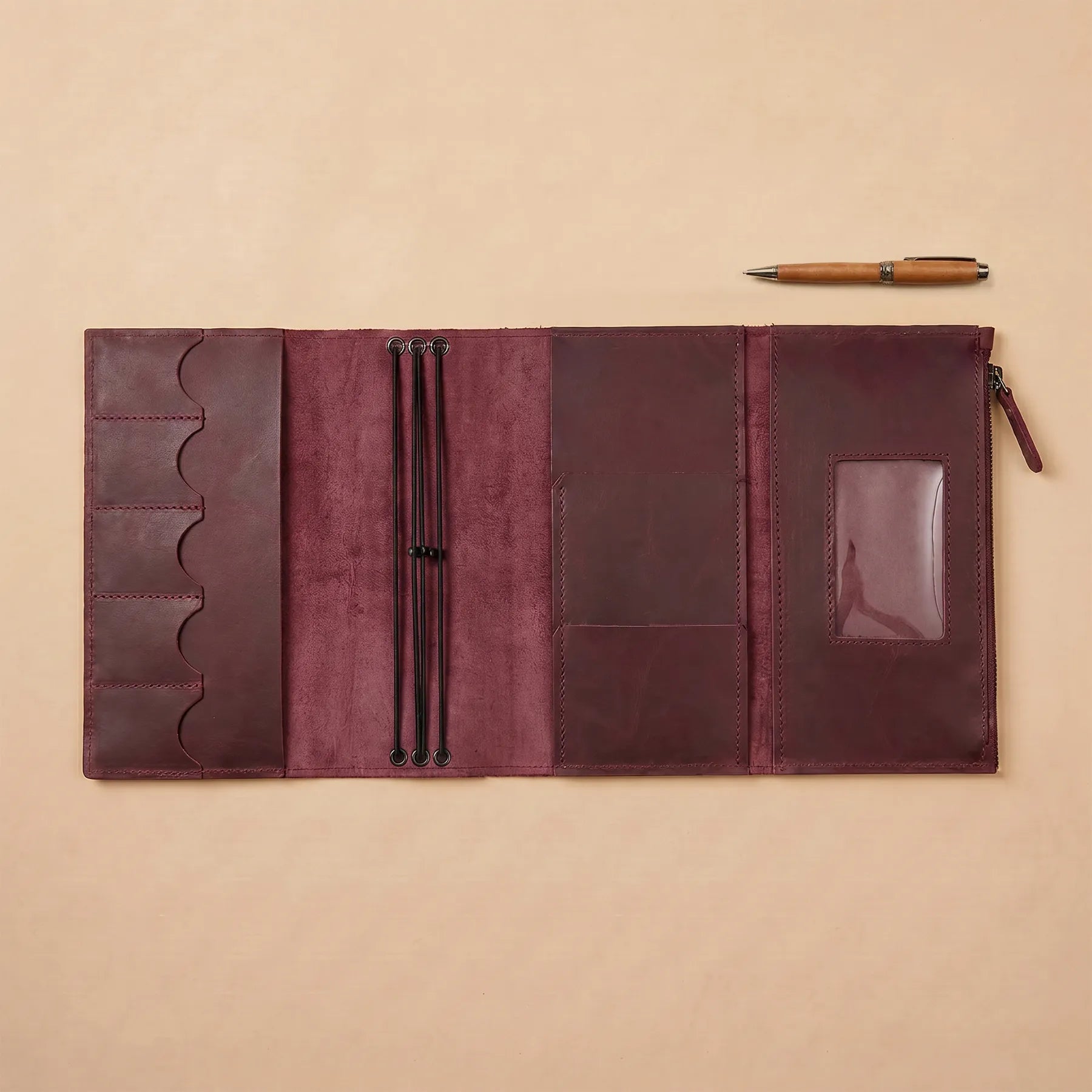 Full grain leather journal cover designed for everyday writing and planning.