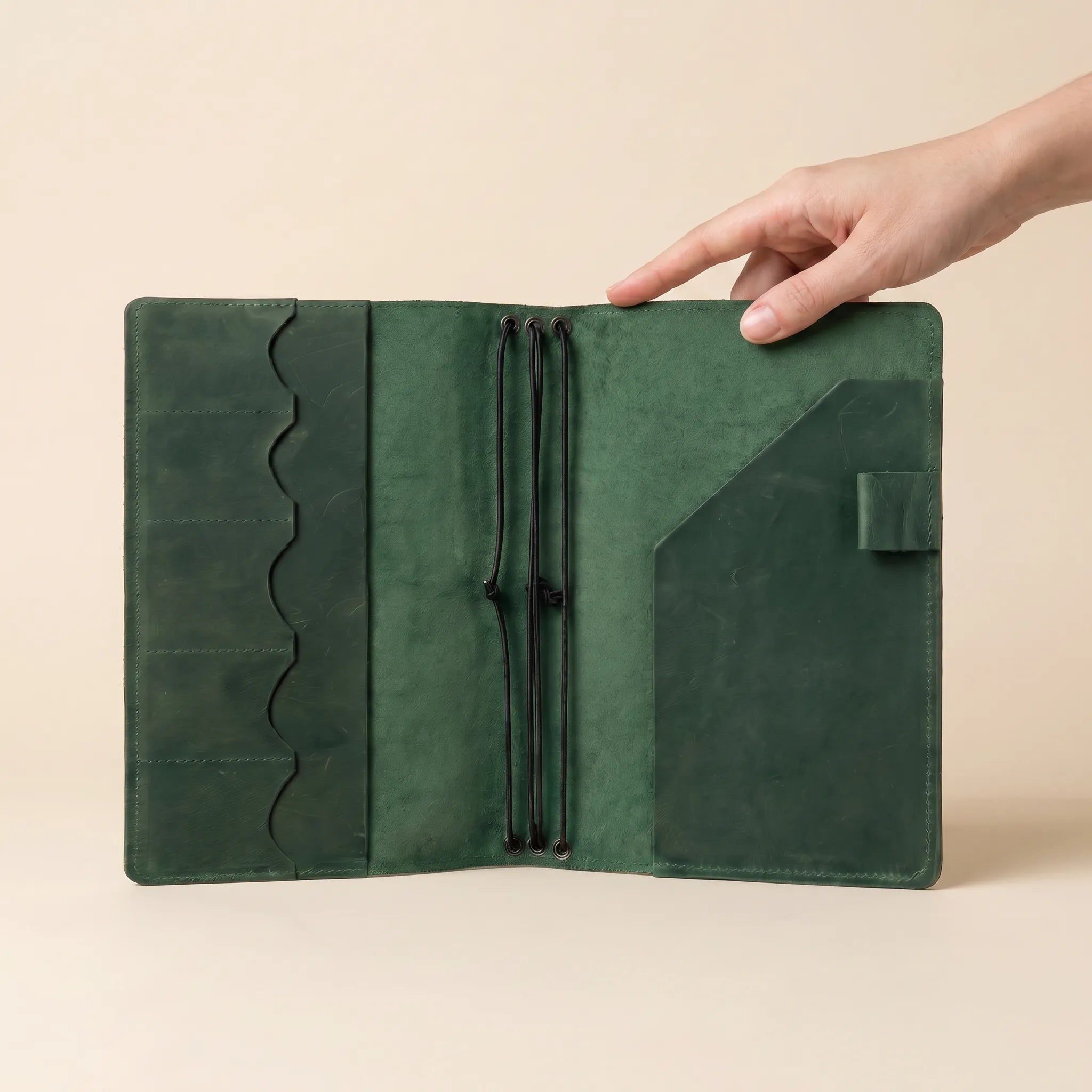 Leather organizer cover crafted for professionals who value quality craftsmanship.