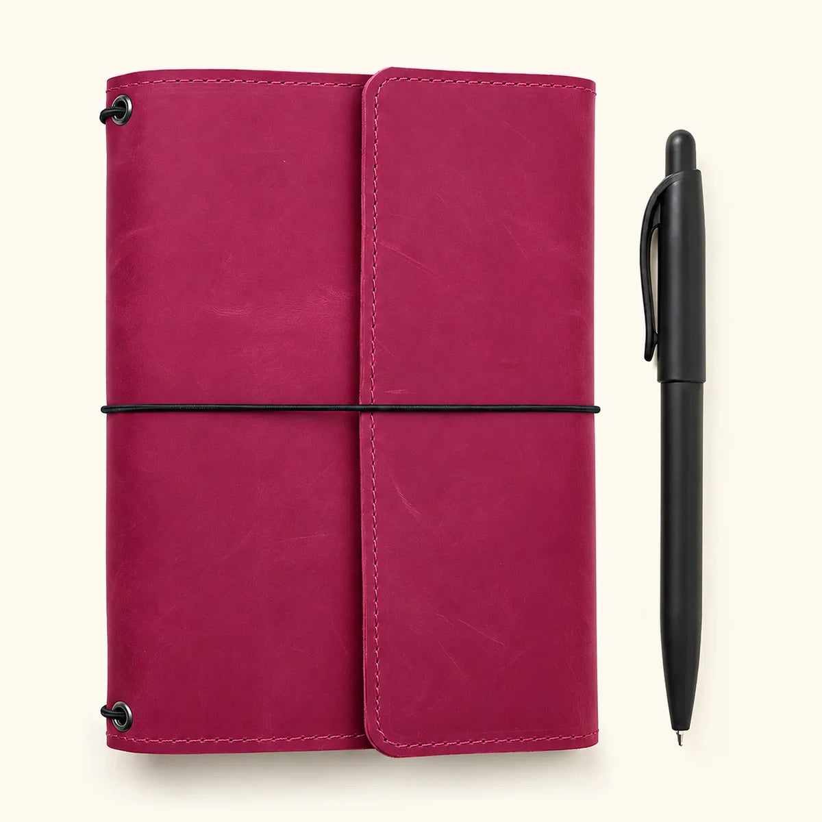 Genuine Crazy Horse leather journal cover with a timeless handmade design.