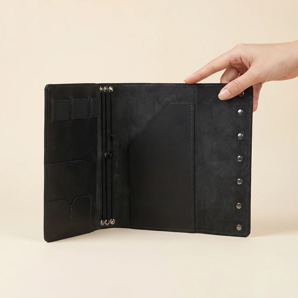 Black Notebook Holder