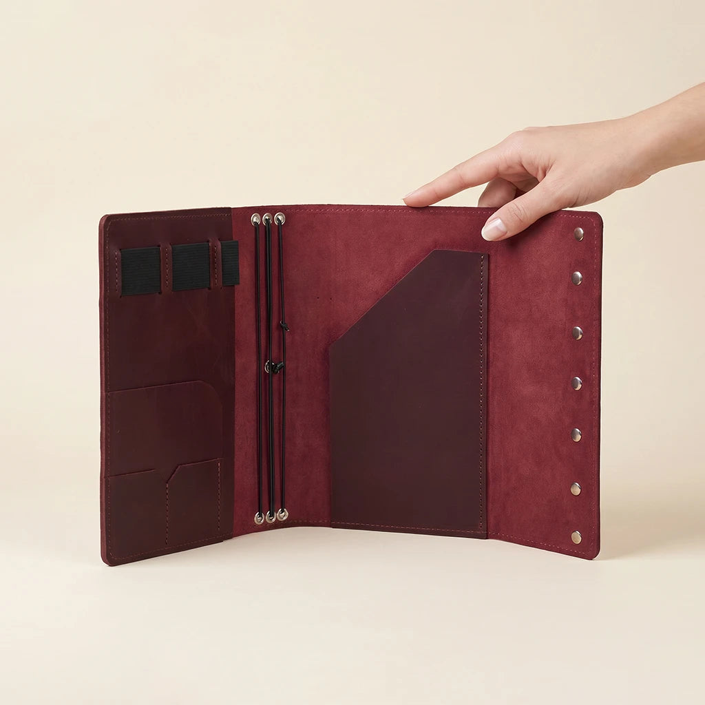 Notebook Cover with Pockets