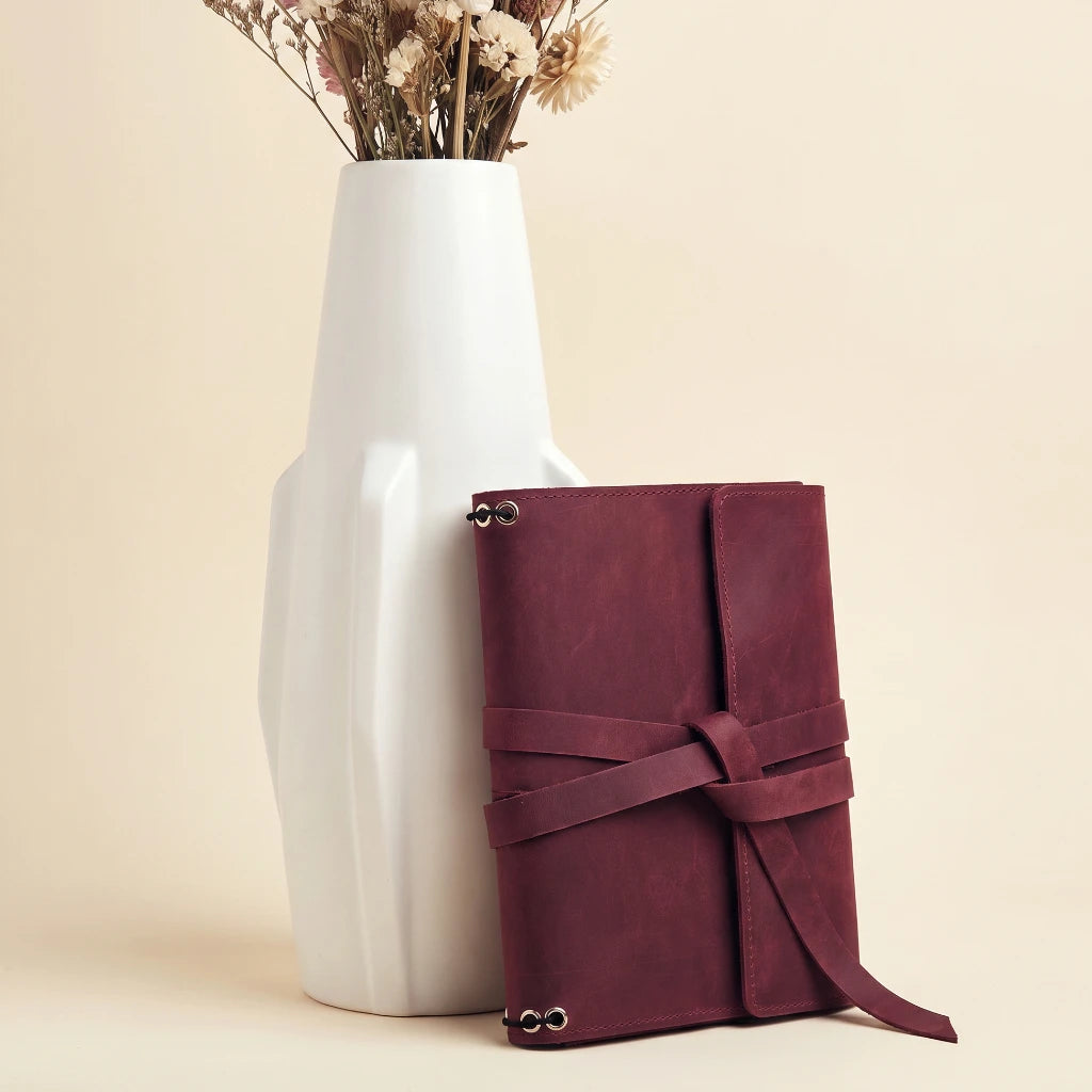 Monogrammed Leather Notebook