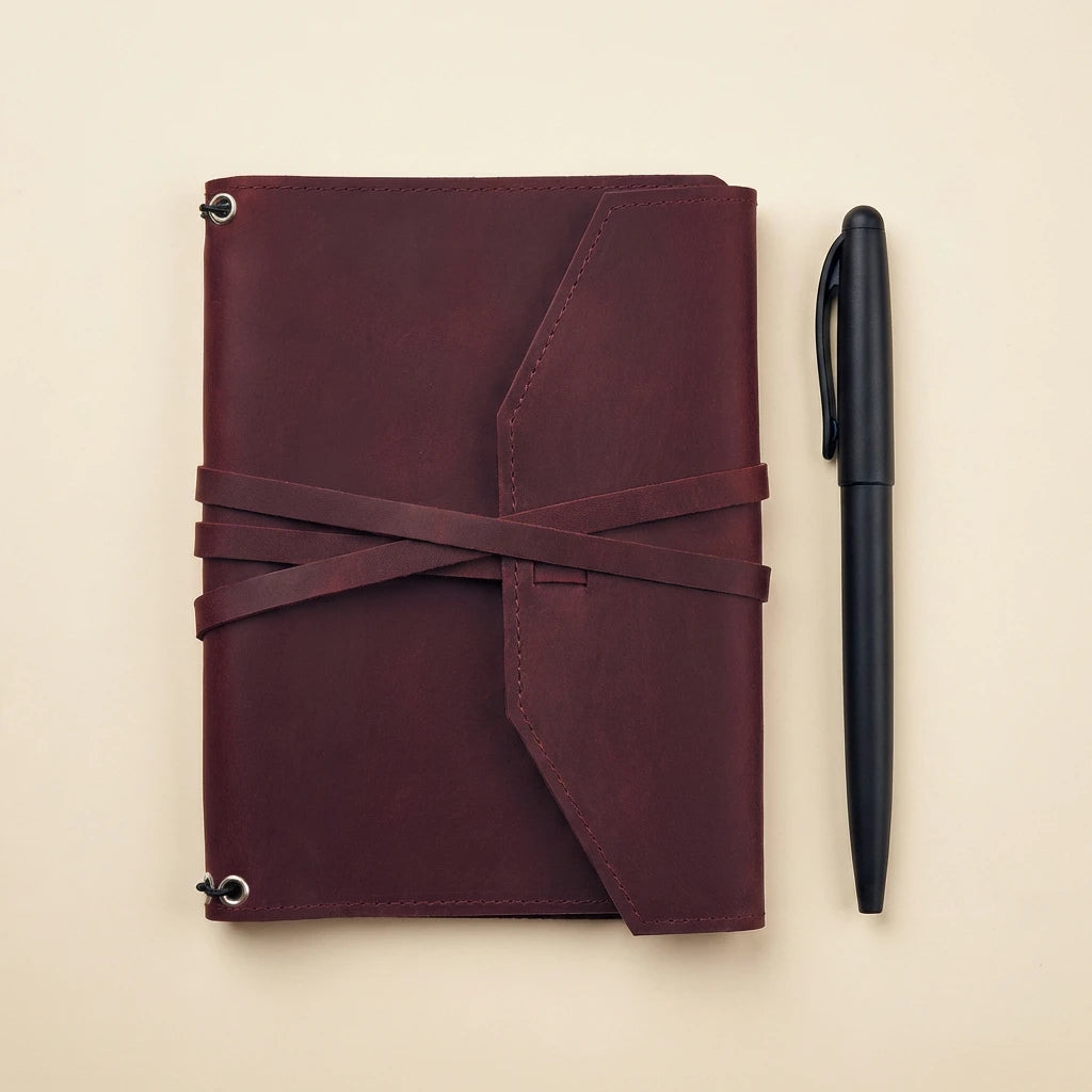 Monogrammed Leather Journal