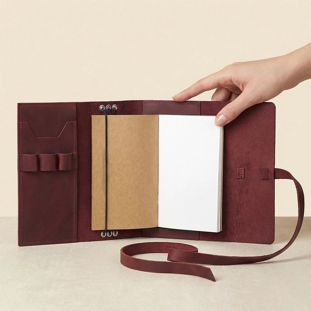 Notebook Cover with Pokets