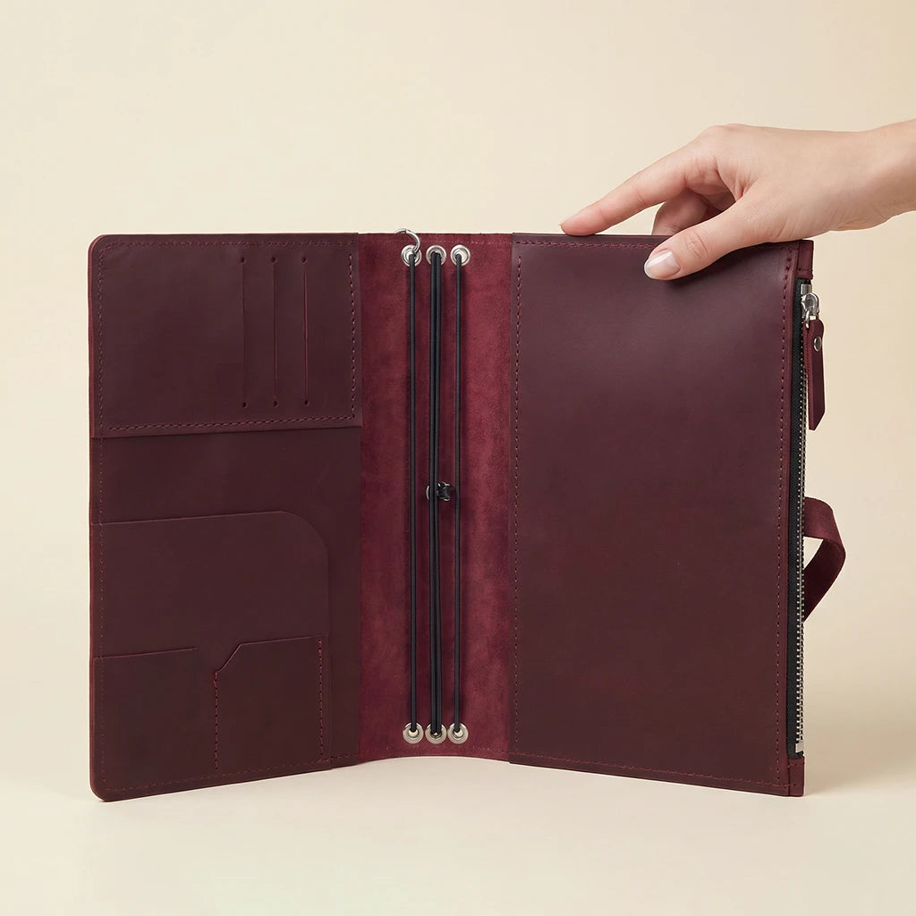 A4 Leather Notebook Case