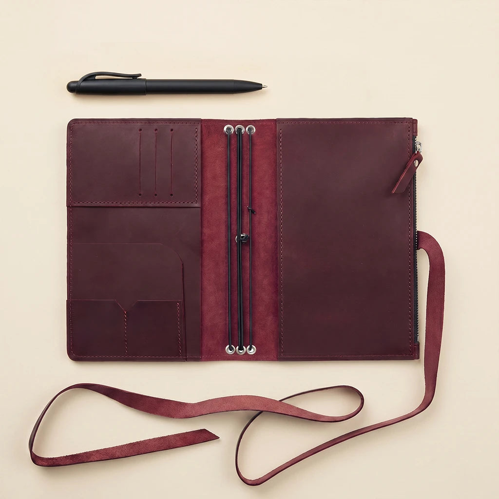 A6 Journal Cover with Pockets