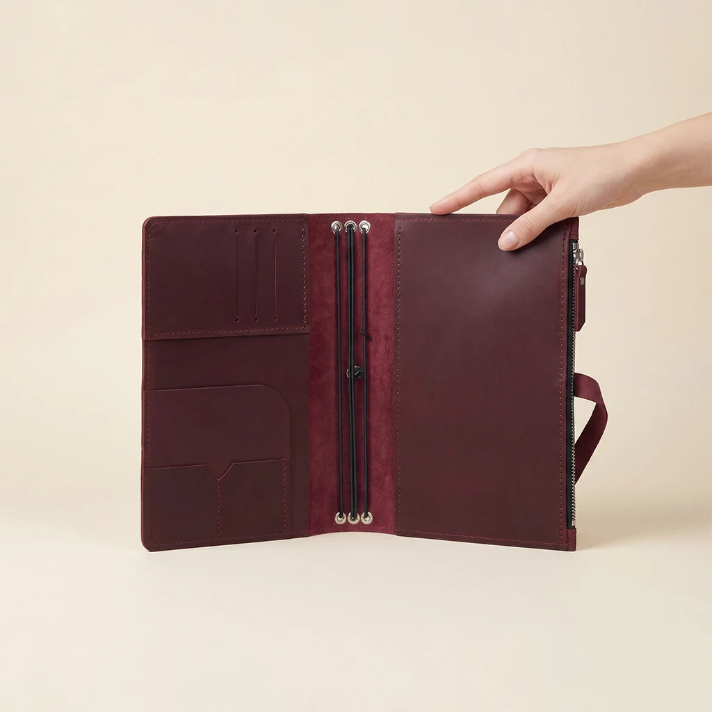 Journal Cover with Zip Pocket