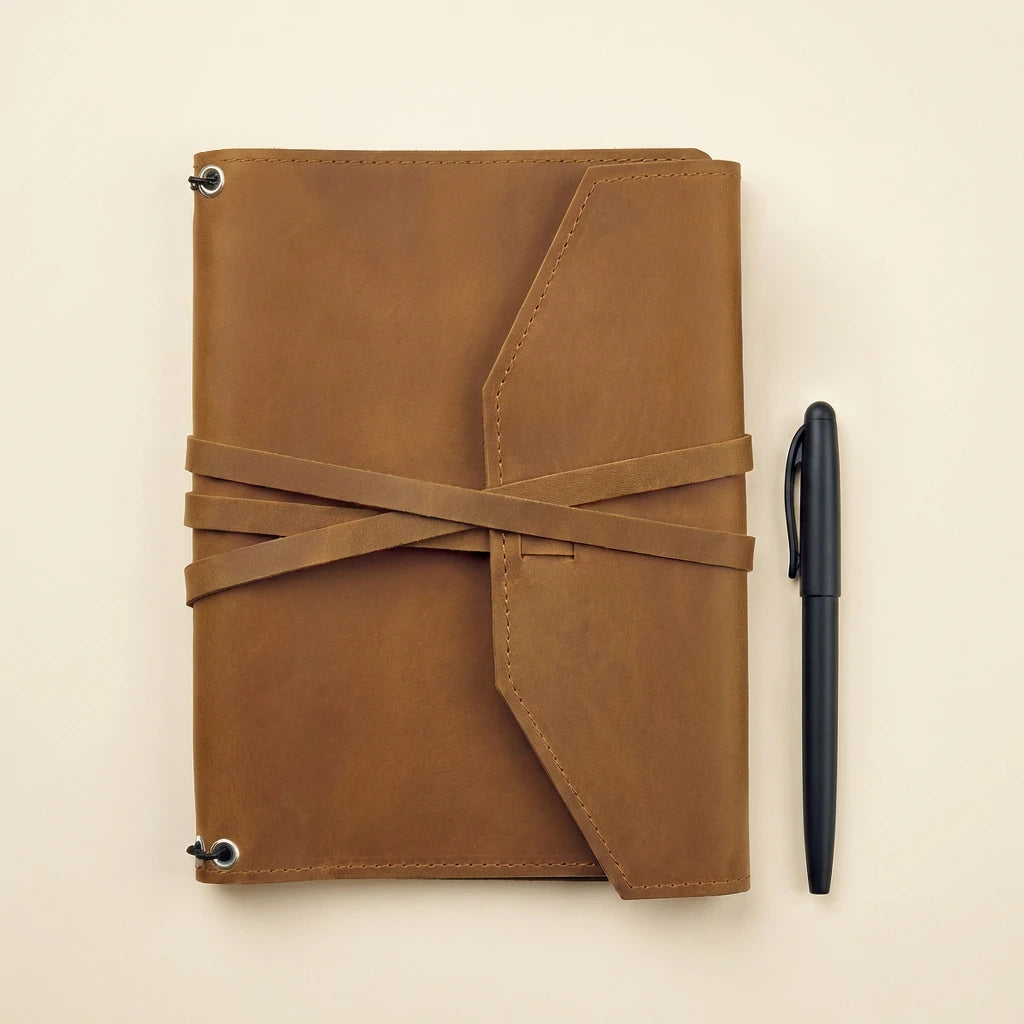 Monogram Leather Notebook