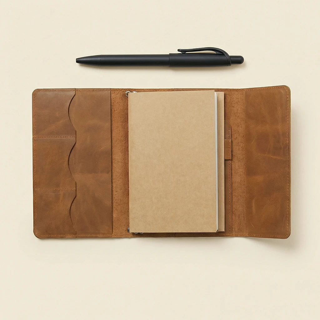 Travel Notebook with Pockets