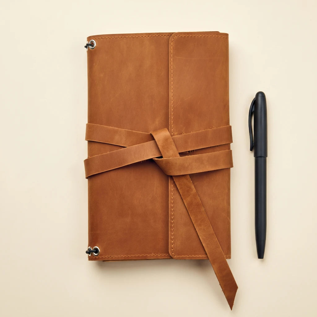 Engraved Leather Notebook