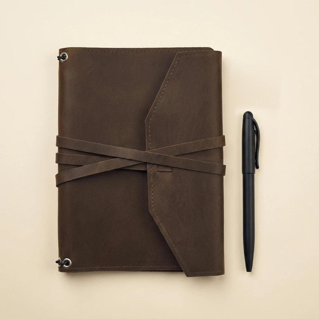 Engraved Leather Notebook