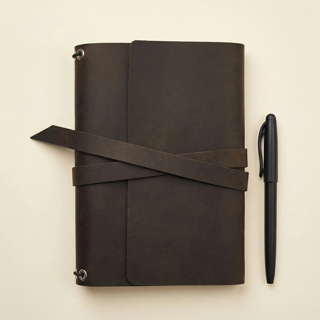 A5 Leather Notebook Sleeve
