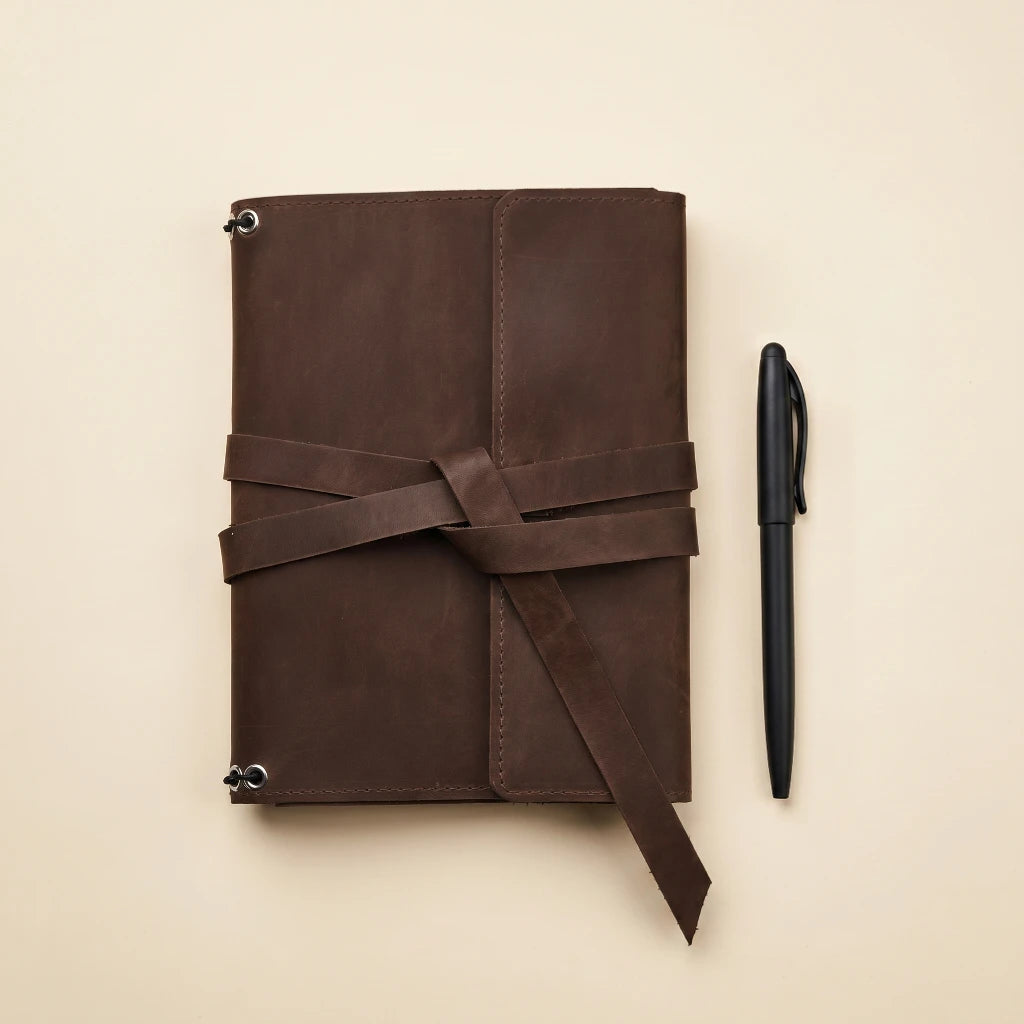 Brown Leather Notebook A5