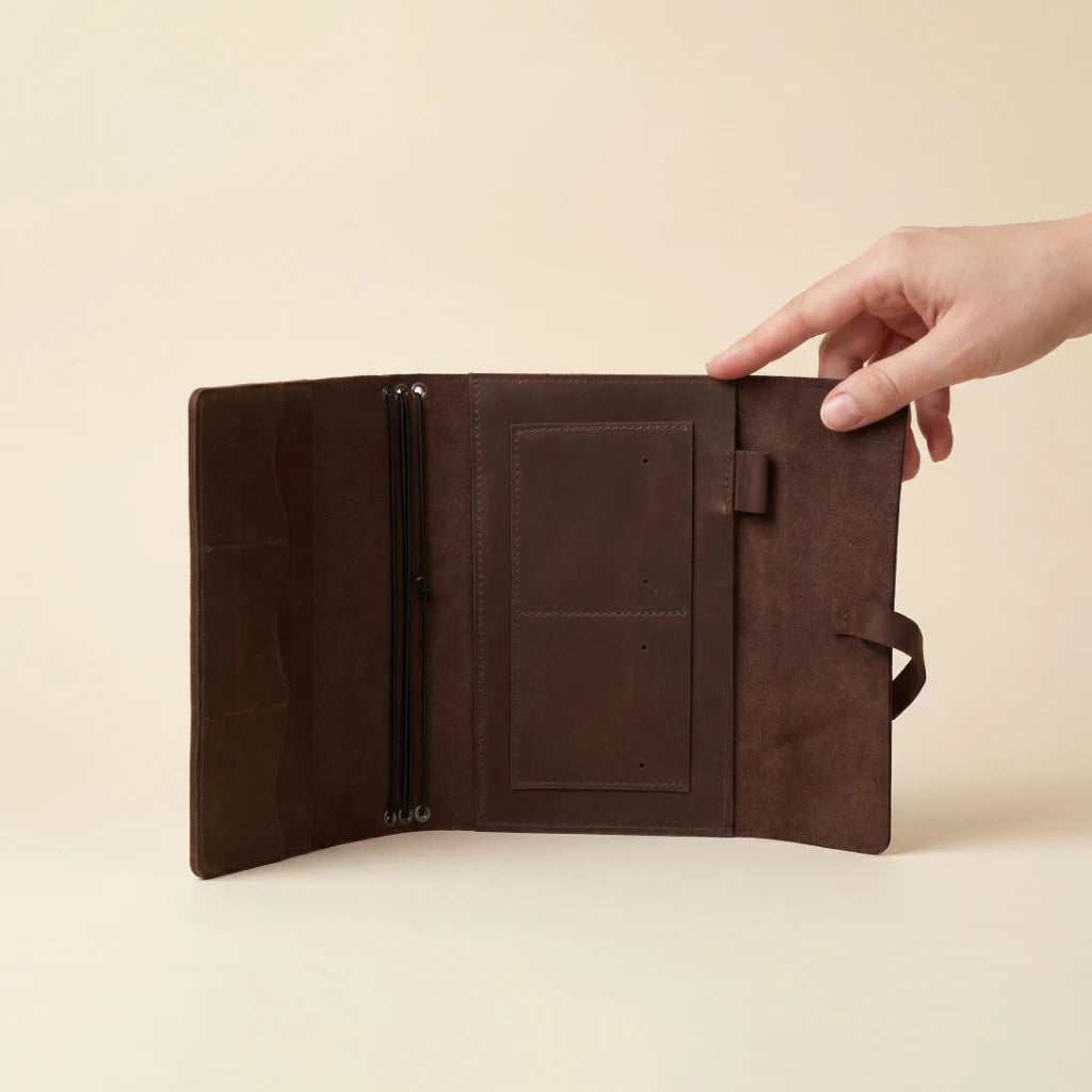 Notebook Cover with Pockets