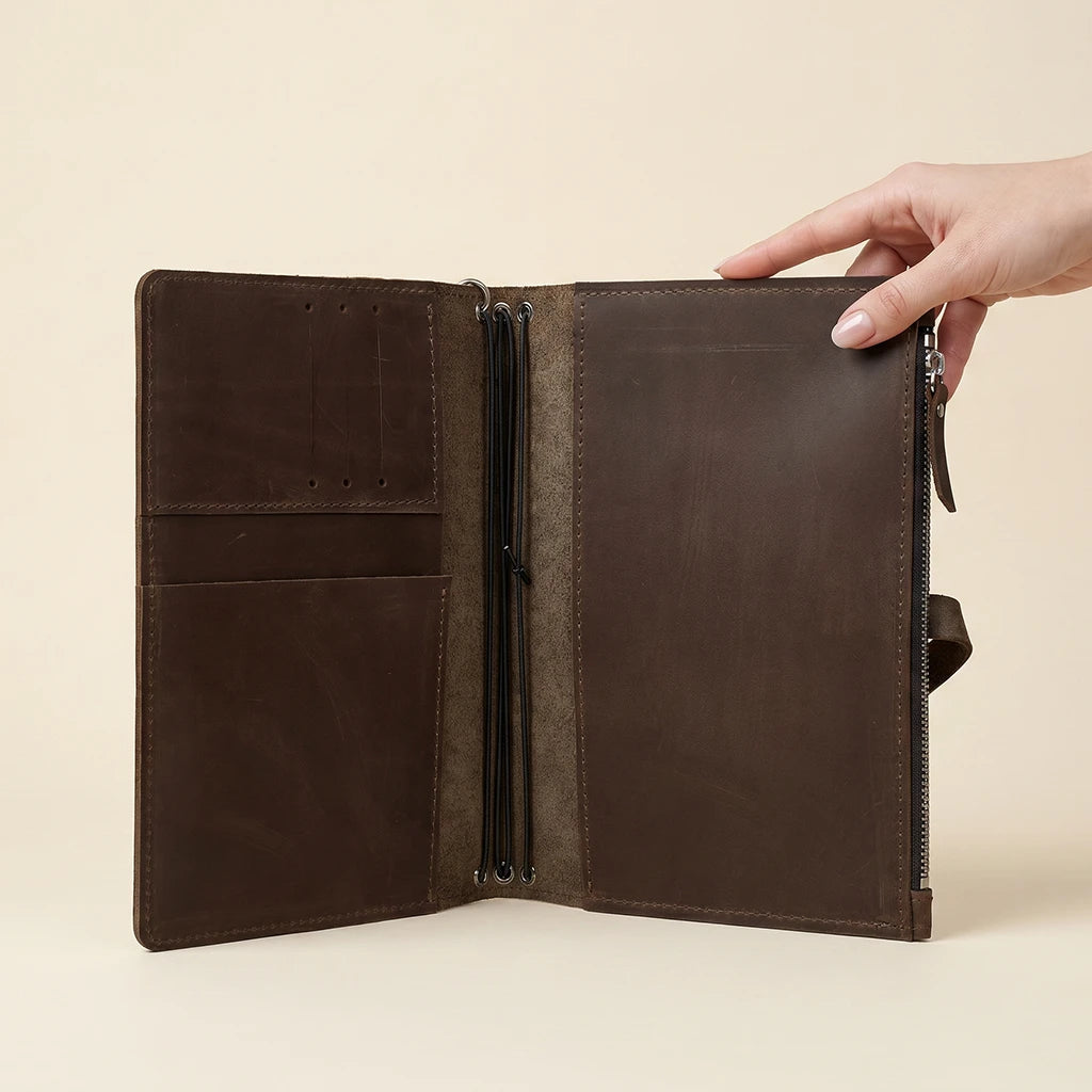 A4 Leather Notebook Holder