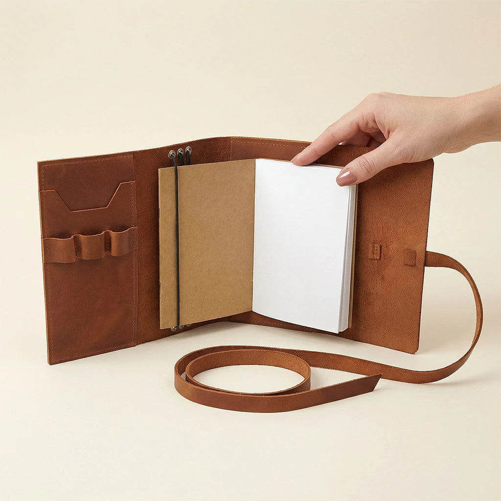 A6 Leather Notebook