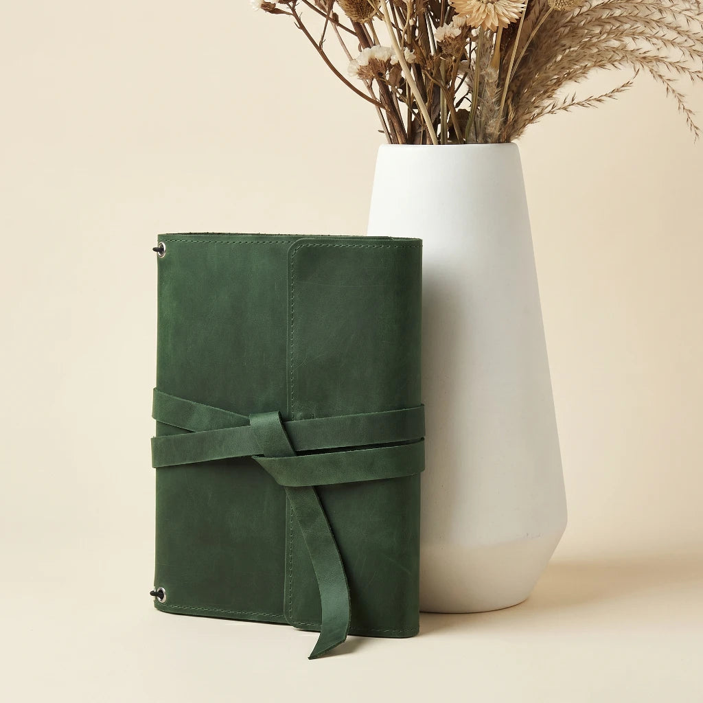 Leather Journal Green