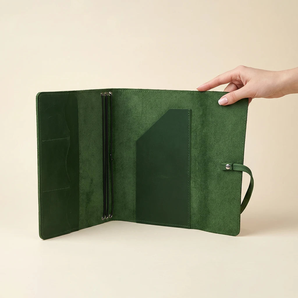 Green Notebook Cover A4