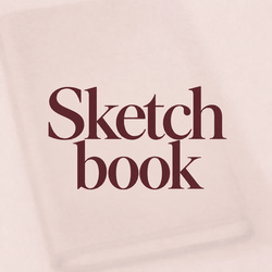 Sketchbook size leather journals