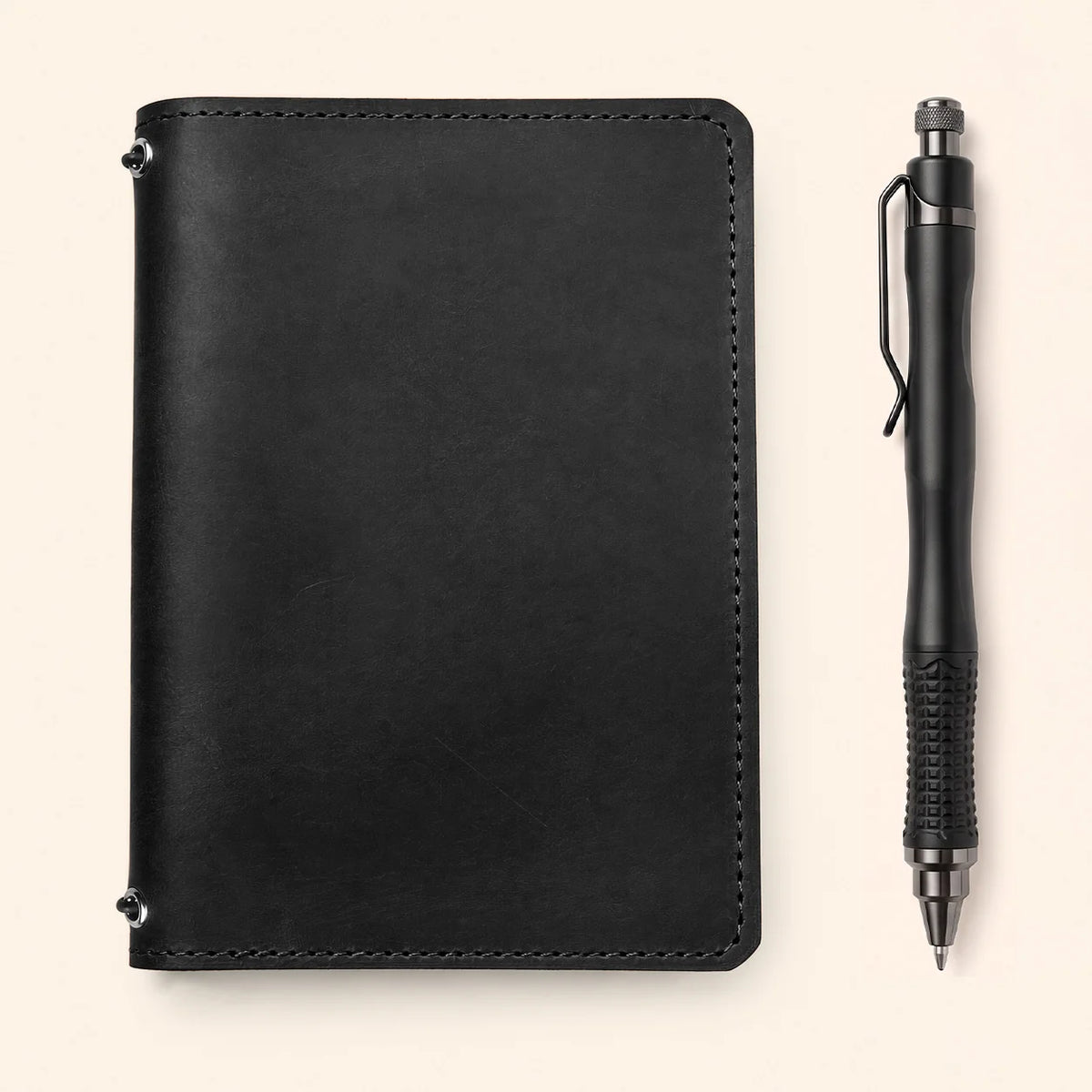First grade Crazy Horse leather cover with spacious pockets and secure elastic bands