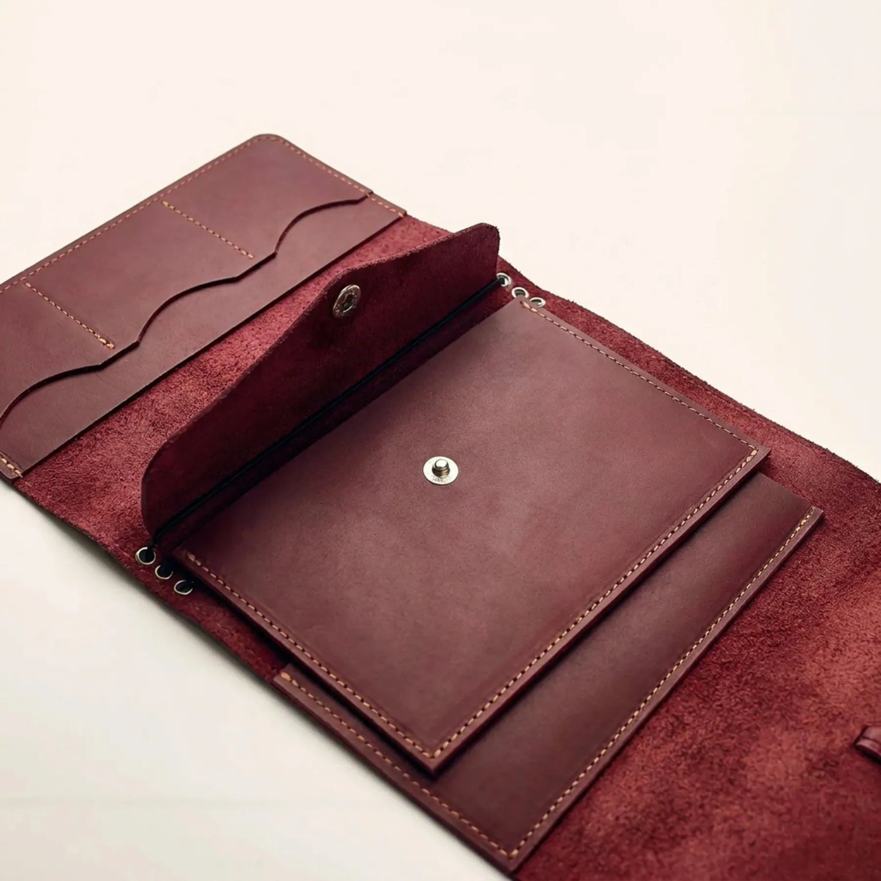 Slim leather envelope insert for travelers notebook covers