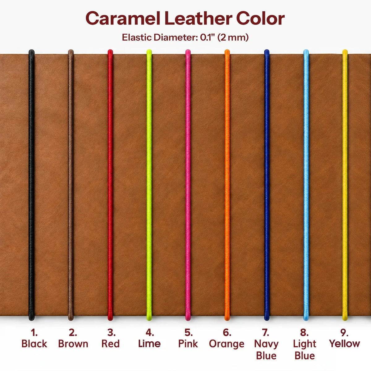 Genuine leather notebook cover designed with practical pockets and three elastic bands