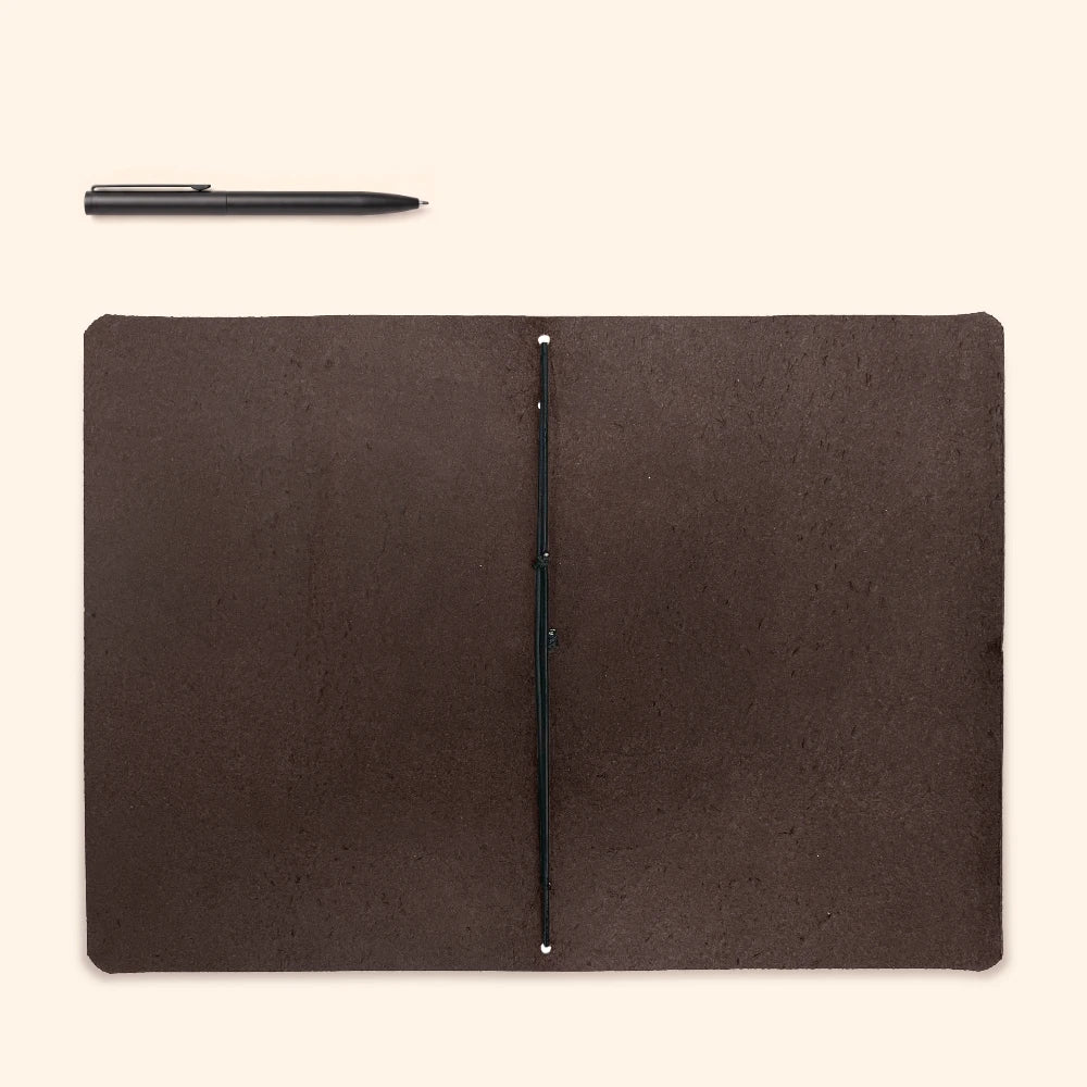 Handmade notebook holder crafted for personal journaling, notes, sketches, and ideas.