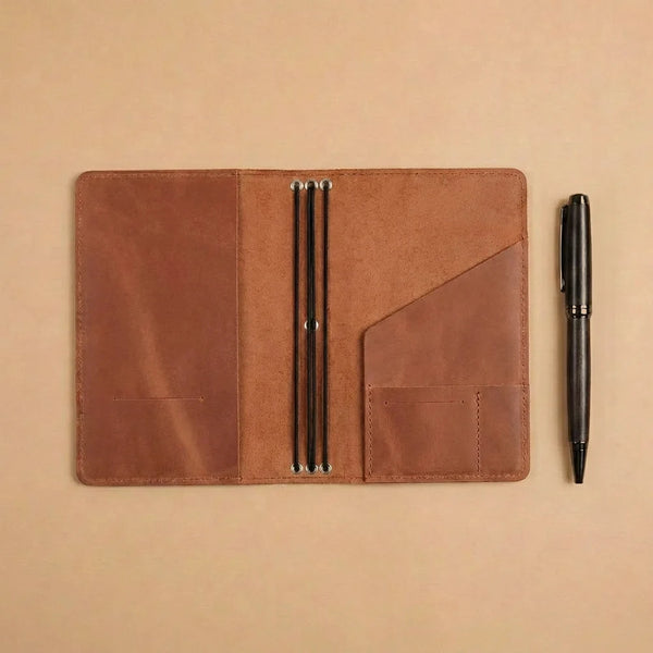 A6 Leather Bound Journal – Refillable Travelers Notebook | Asperaria
