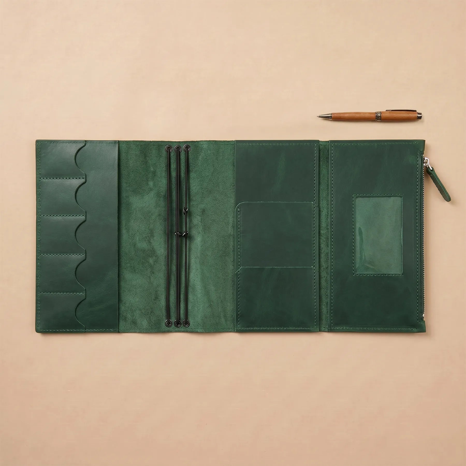 Genuine leather journal cover designed for planners, notebooks, and sketchbooks.