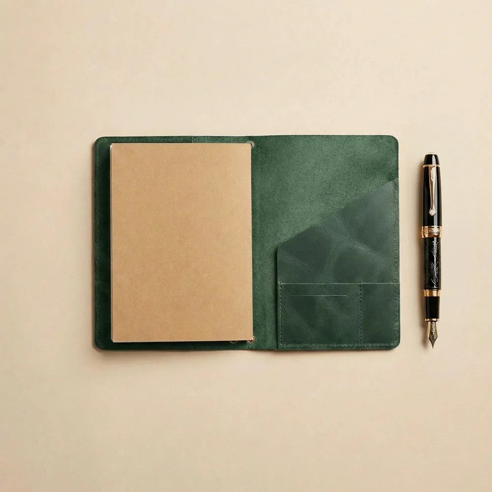 A6 Leather Bound Journal – Refillable Travelers Notebook | Asperaria