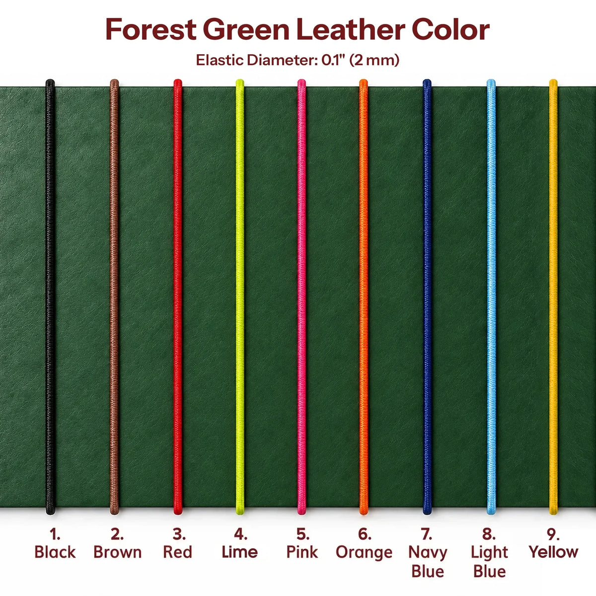 Natural leather journal cover featuring organized inner pockets and three sturdy elastic bands