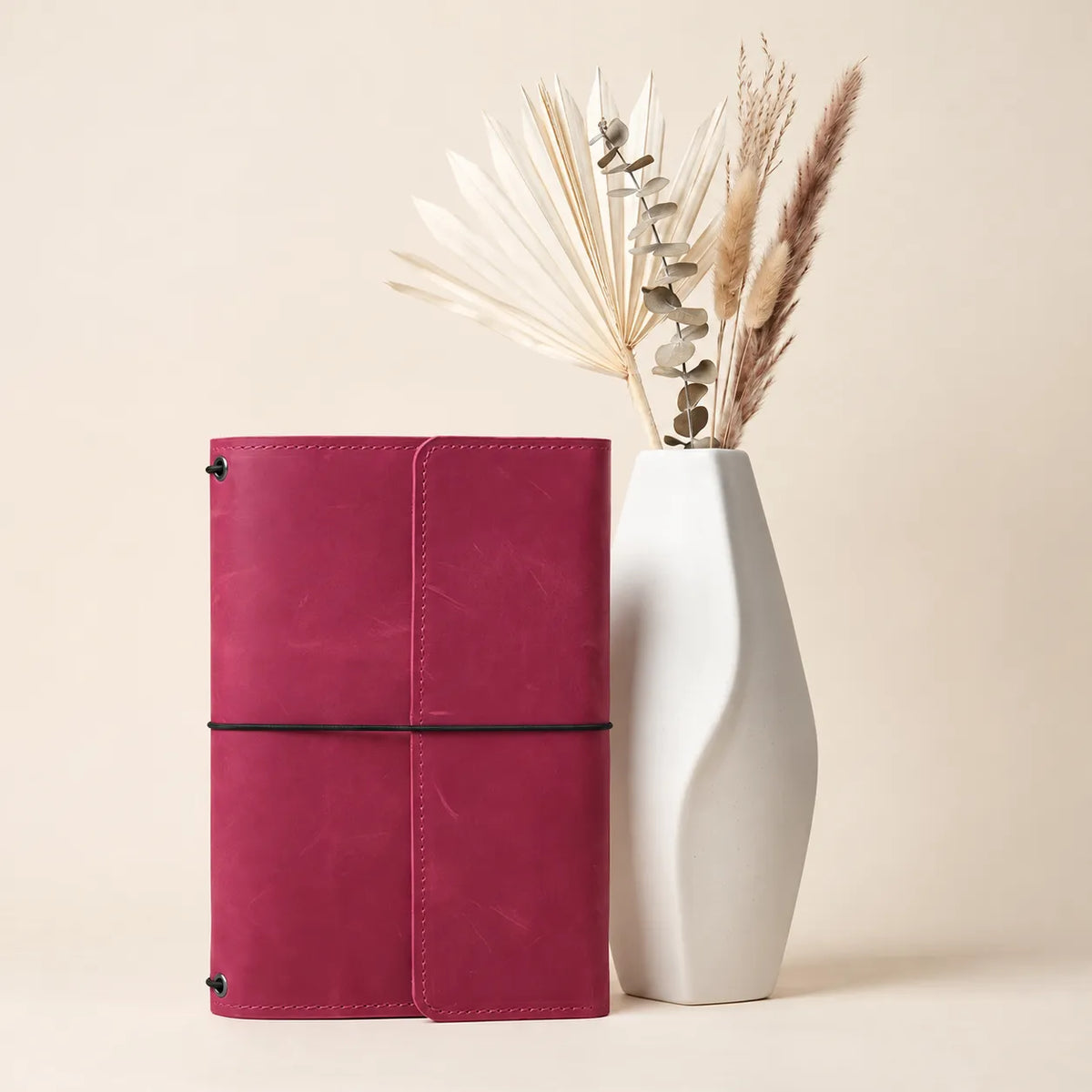Beautiful notebook cover handcrafted from first-grade Crazy Horse leather.