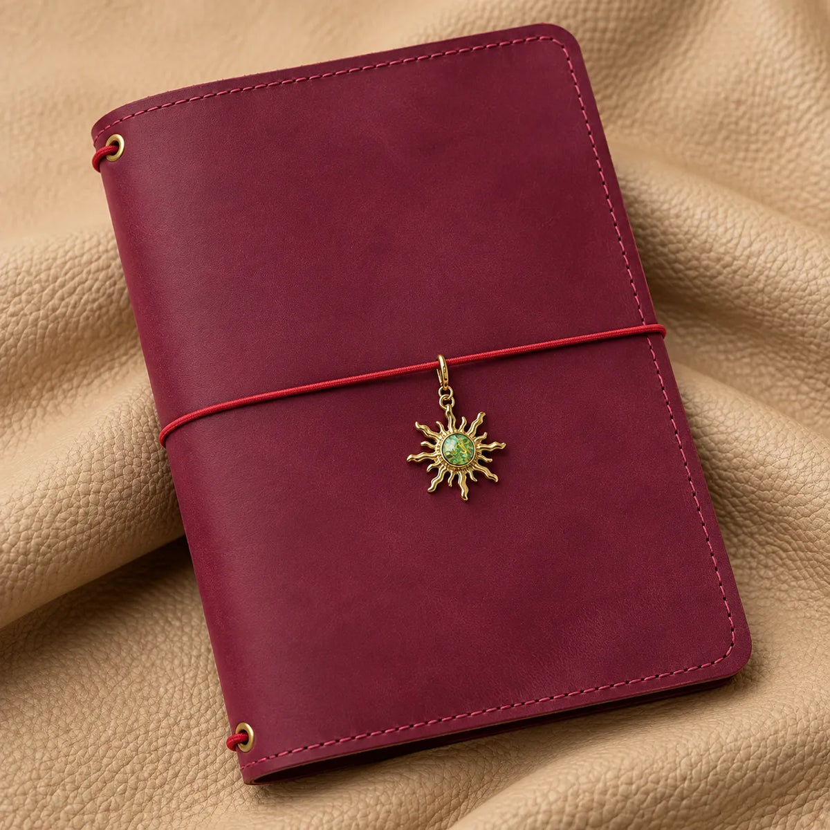 Stylish notebook charm bead accessory adding elegance and a unique decorative touch.
