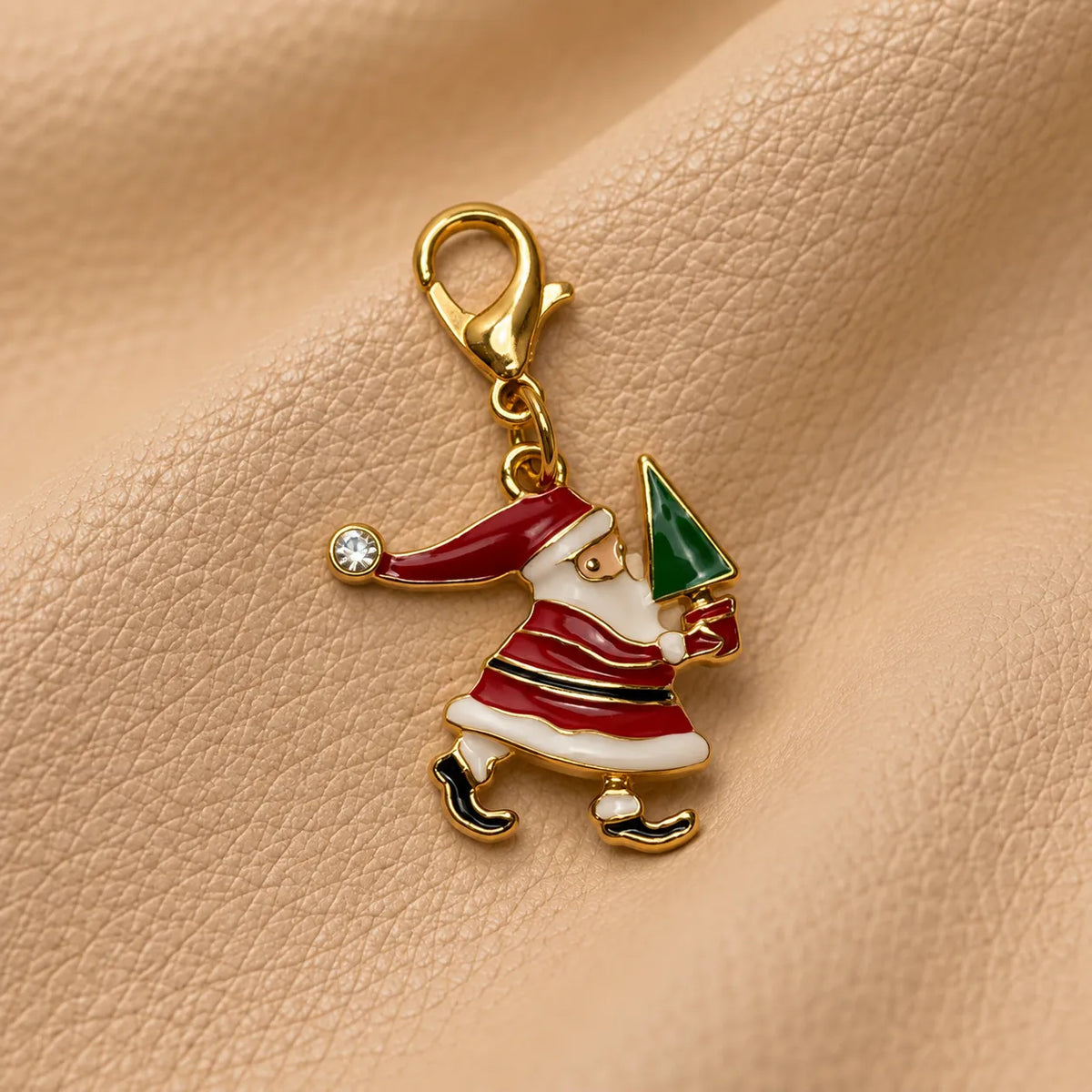 Elegant decorative accessory clipped onto a notebook elastic with delicate hanging details.
