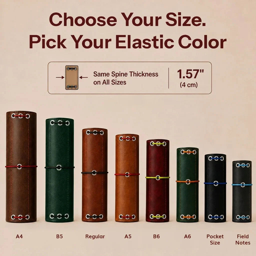 Leather Notebook Cover In Different Size