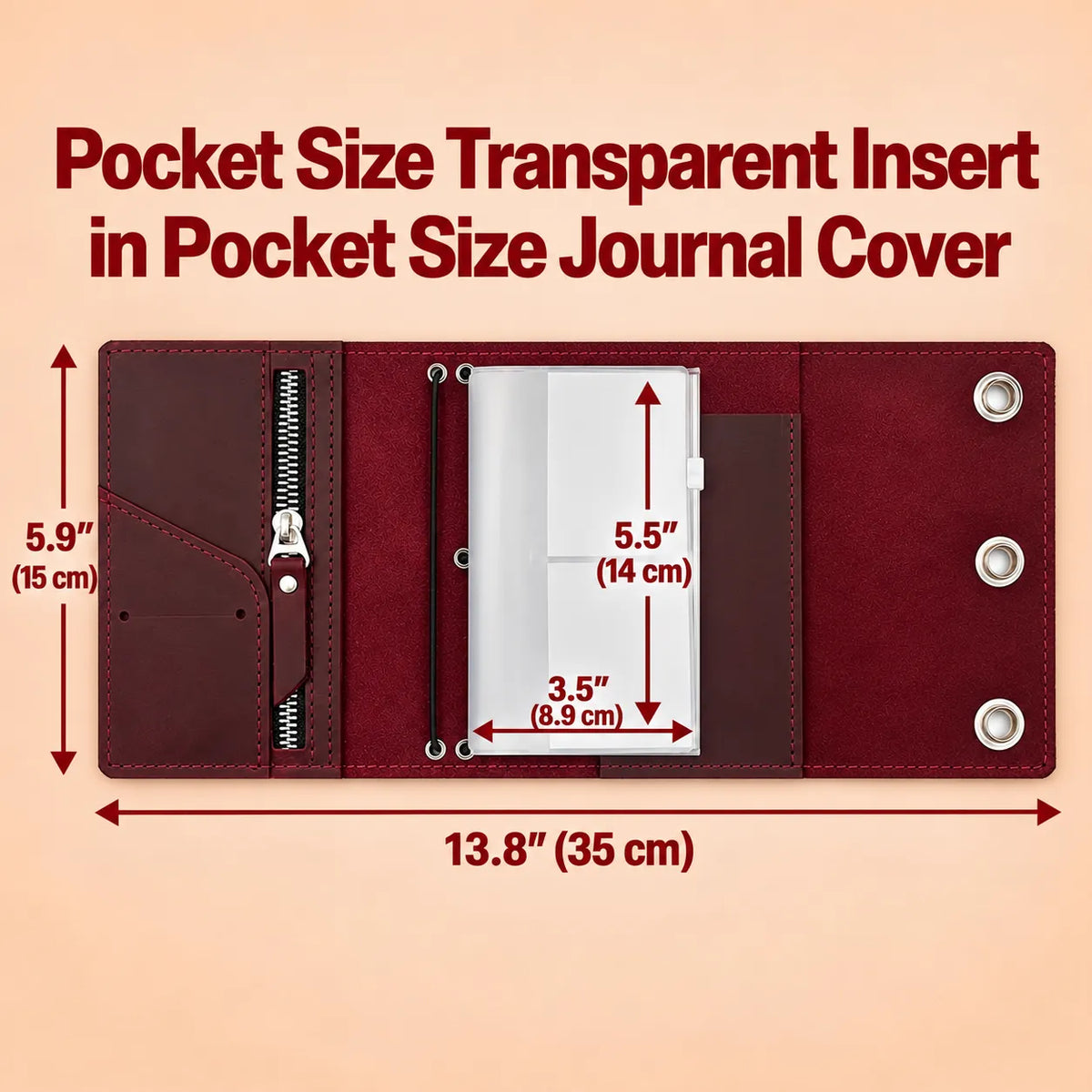 Transparent Zipper Insert