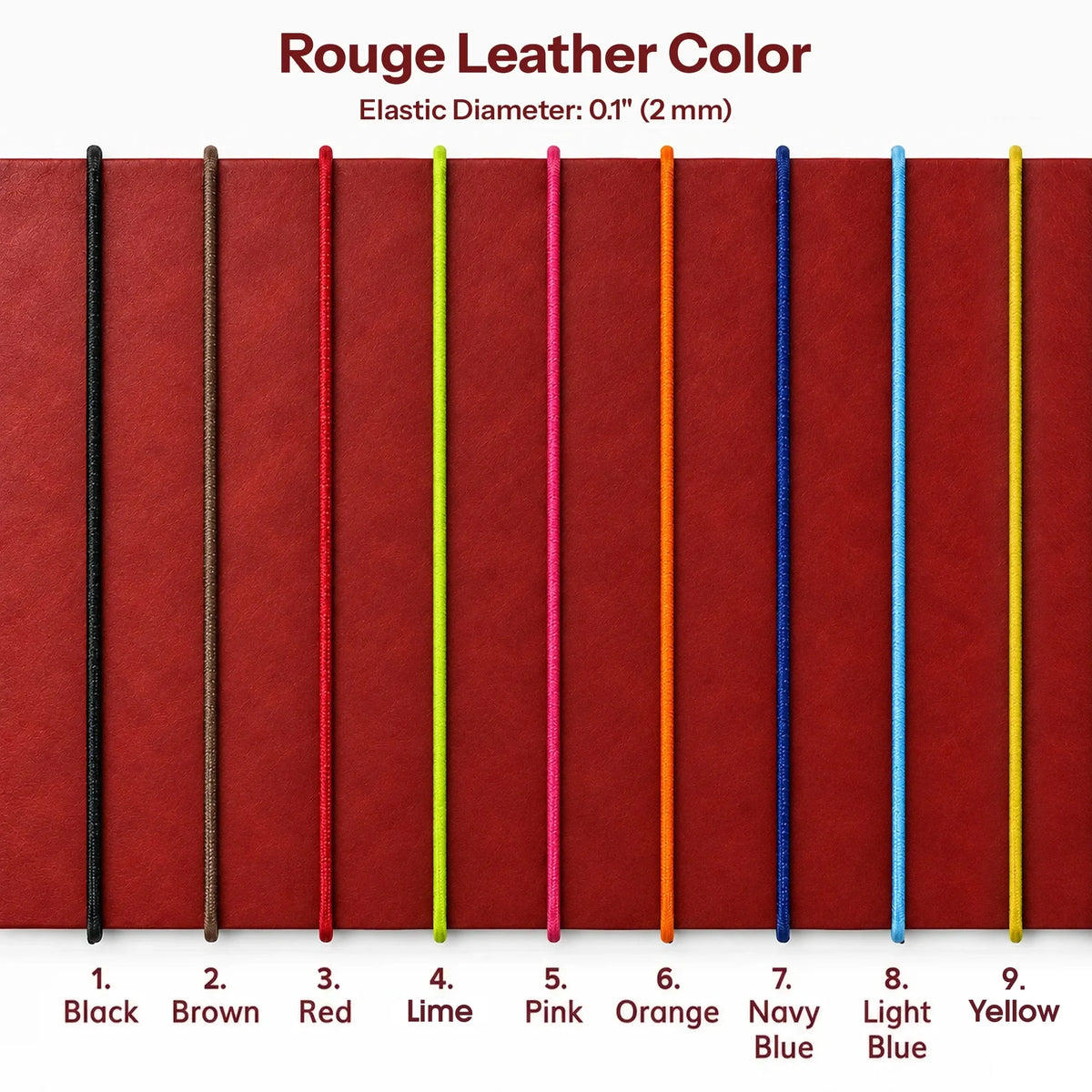 Leather journal cover with convenient pockets and three elastic bands for notebook inserts