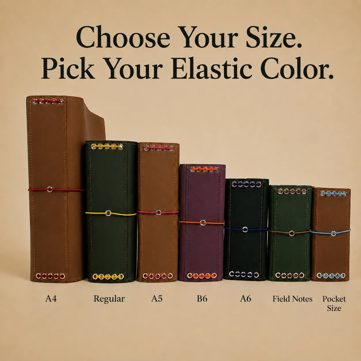 Various Sizes of Notebook Covers