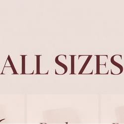 Text displaying various paper sizes on a beige background