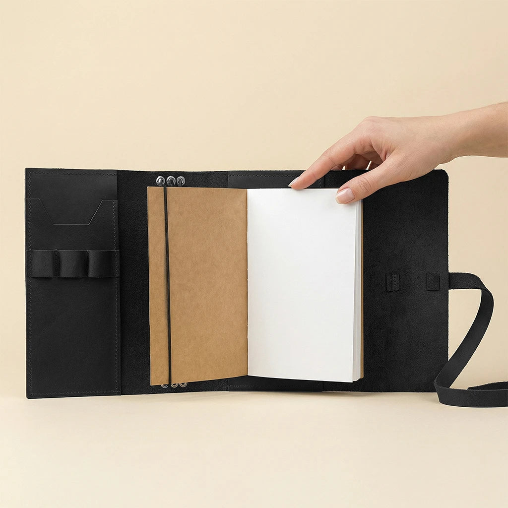 Black Planner Cover A4