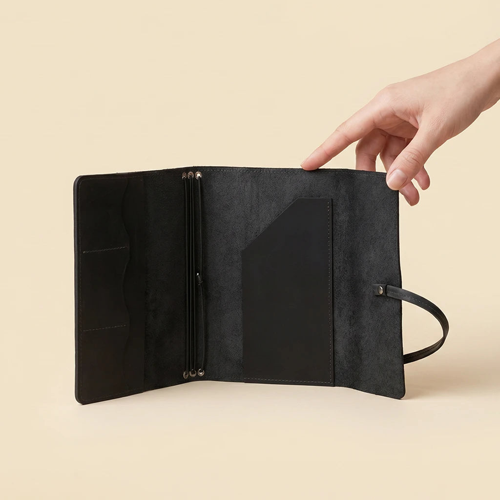 A6 Journal Cover Black