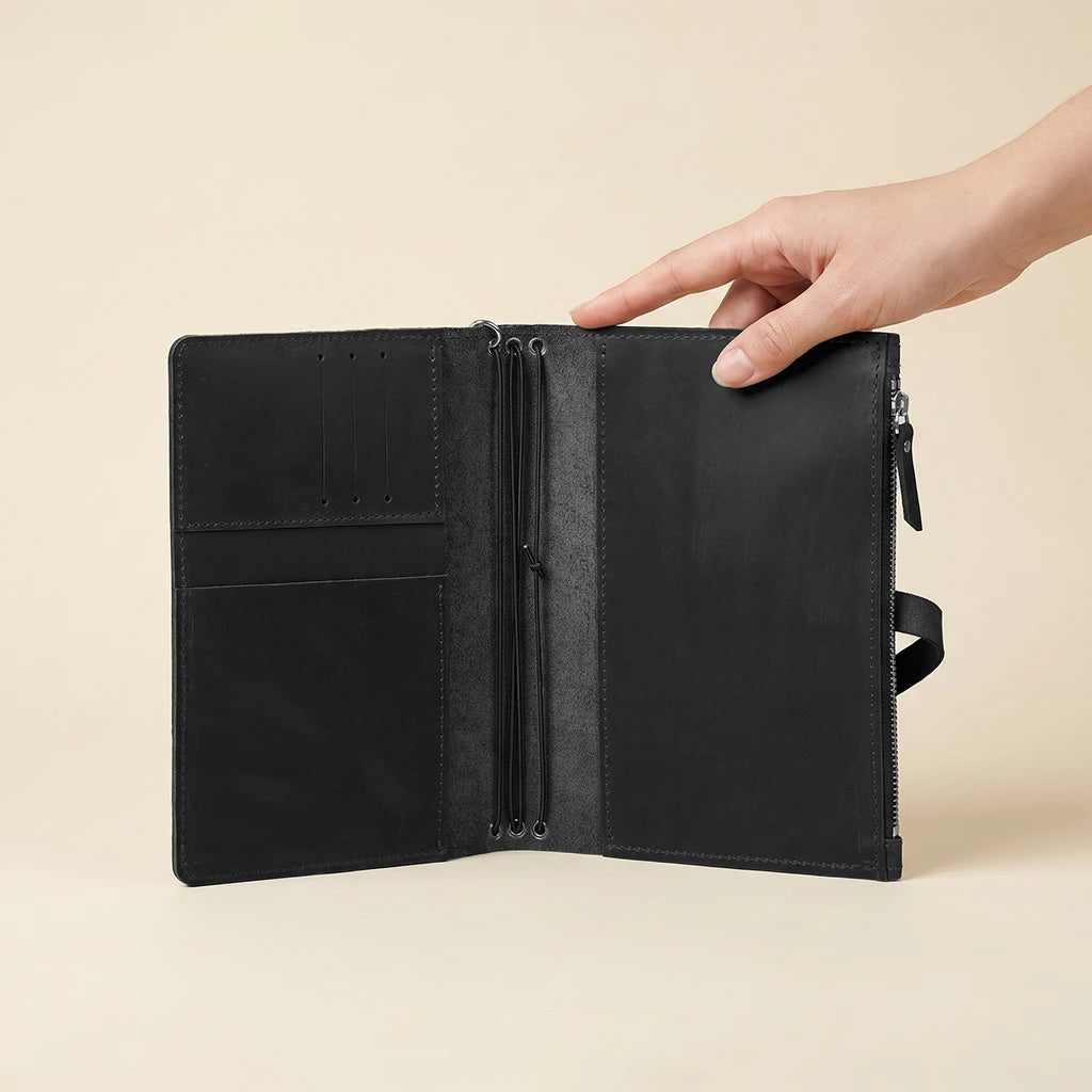 Black Notebook Holder