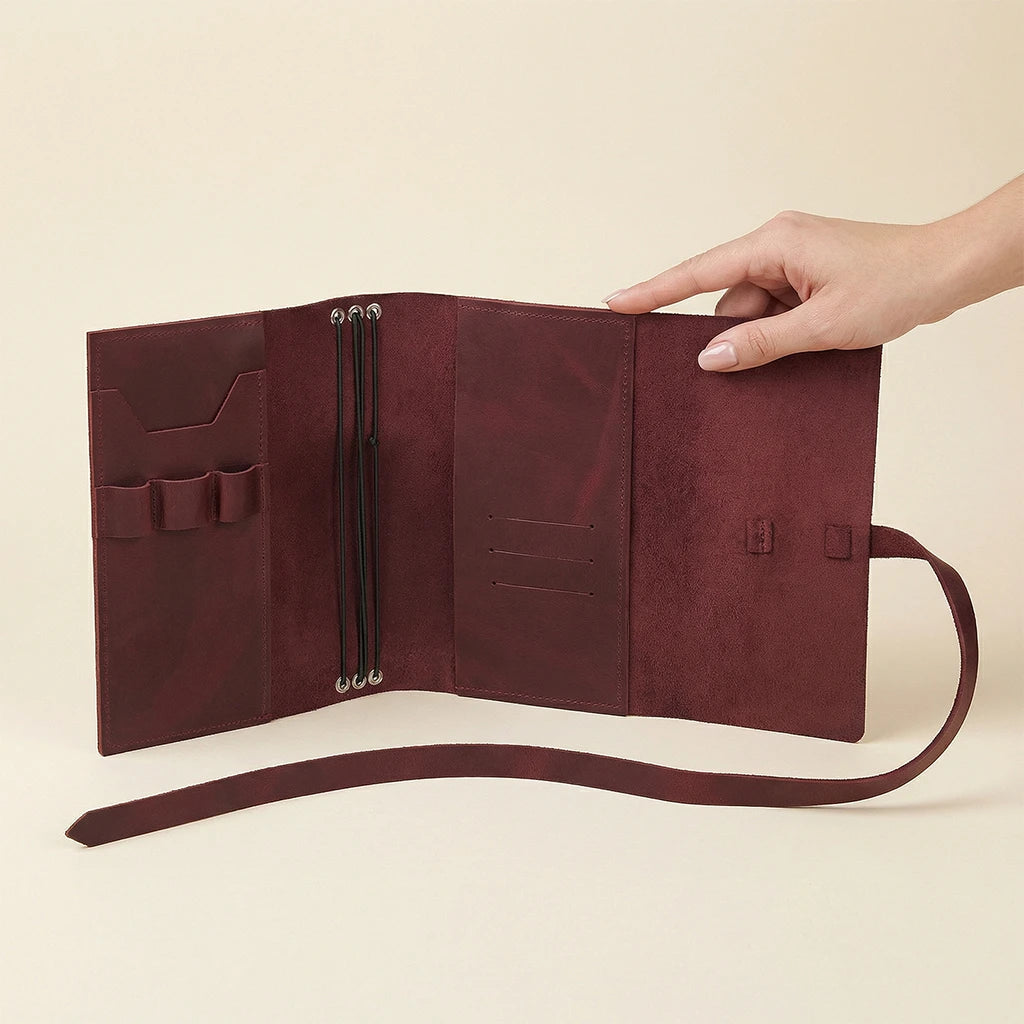 A5 Notebook Cover with Pen Holder