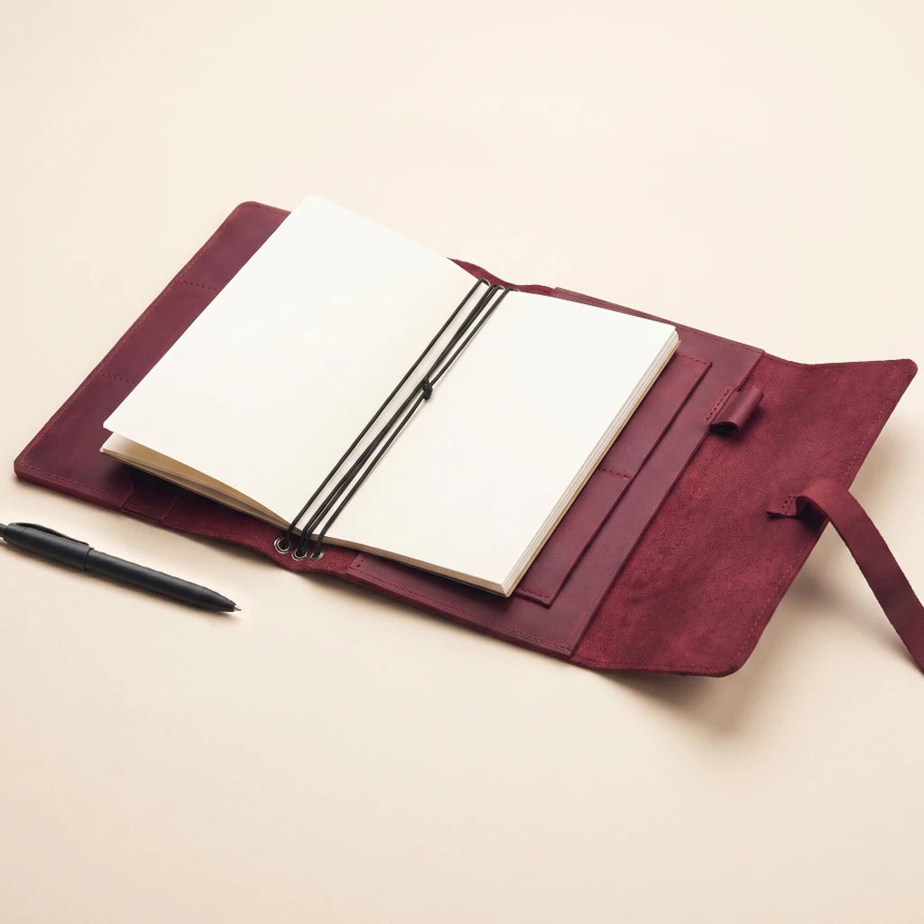 Notebook over with Elastic Bands