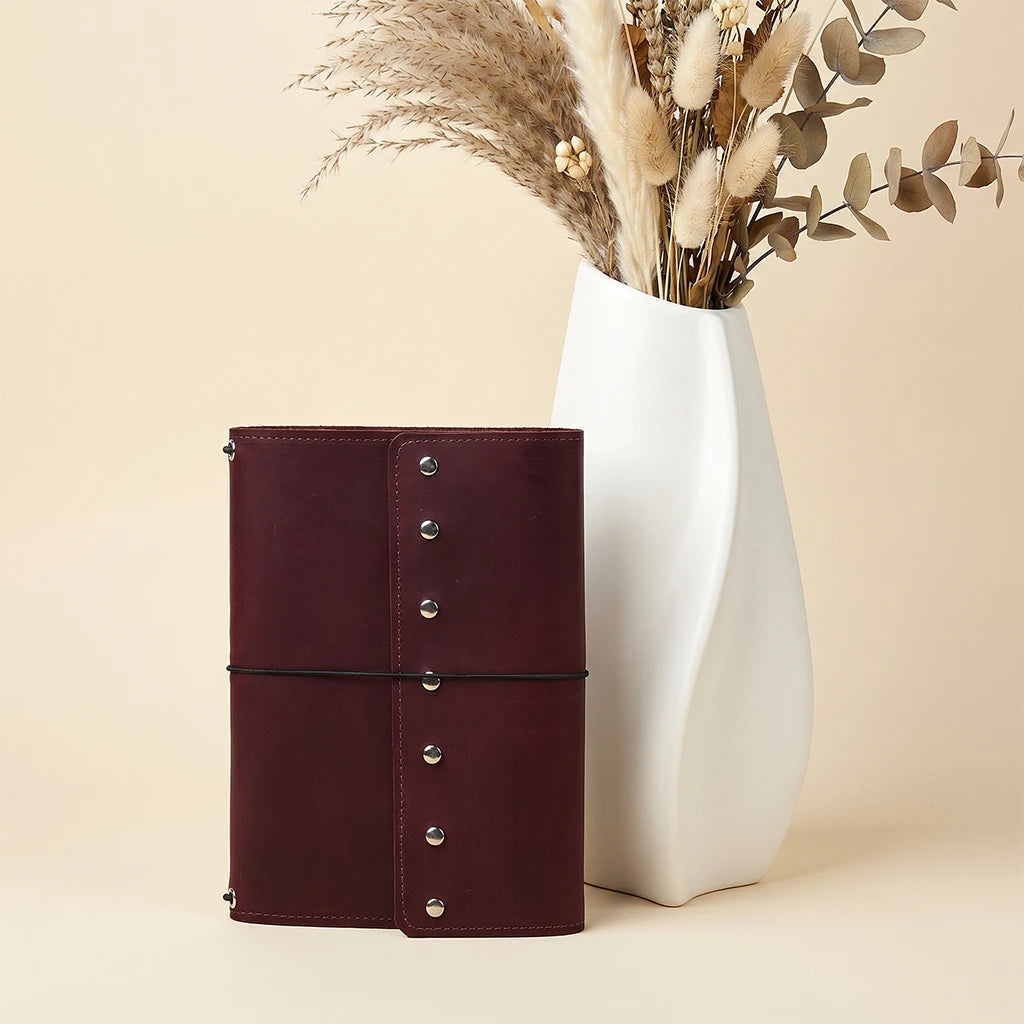 Monogrammed Leather Notebook