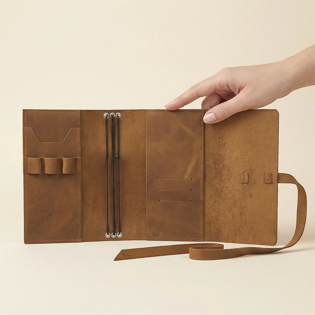 Journal Cover with Elastic Bands