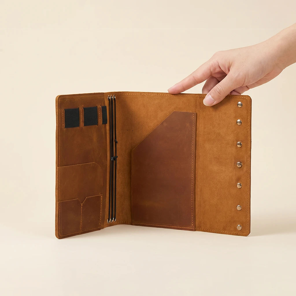 Notebook Cover with Pockets
