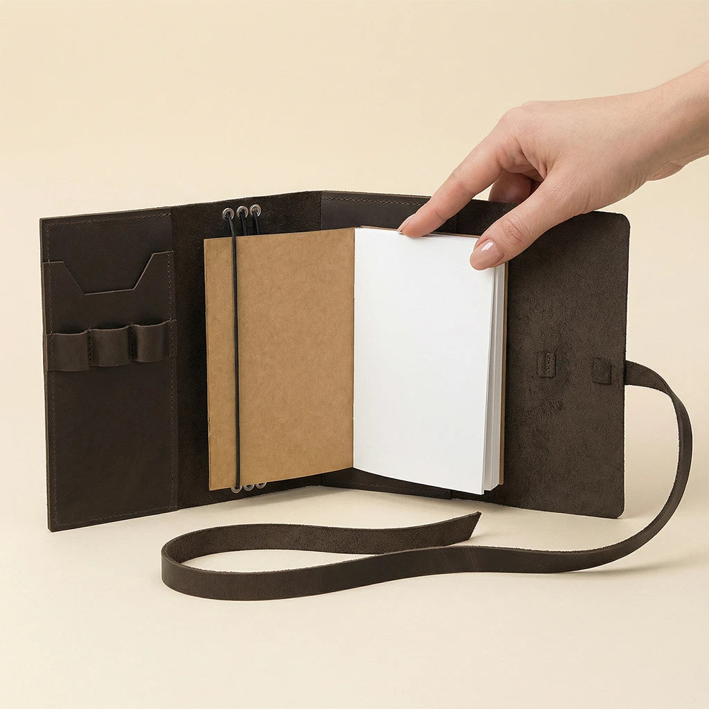 Refillable Leather Journal